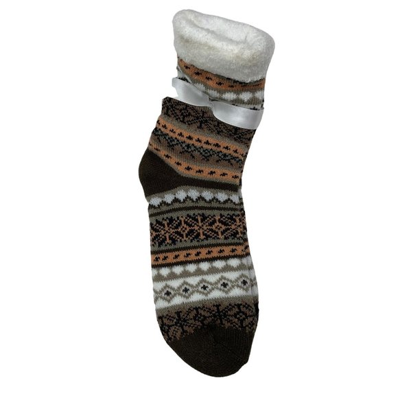 Hue Geo Stripe Boot Socks 2 pair, Aromasoles Double Layer, Sherpa Socks O/S NWT - Picture 6 of 14